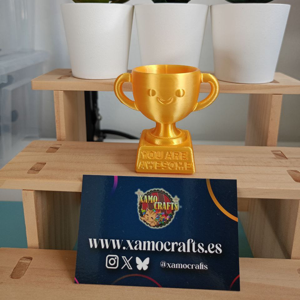 Mini Trofeo "You are awesome" (Eres increíble) - Trofeo Regalo XamoCrafts