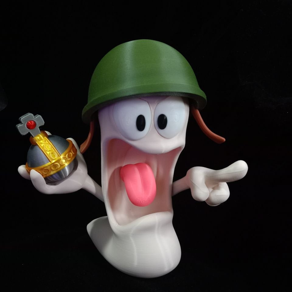 Gusano Granadero de Worms - Figura 3D XamoCrafts