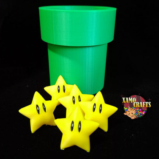 Estrella Super Mario Bros - Impresión 3D (Copia) XamoCrafts