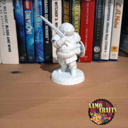 Figura Siegmeyer de Catarina - Efecto mármol - Caballero cebolla XamoCrafts