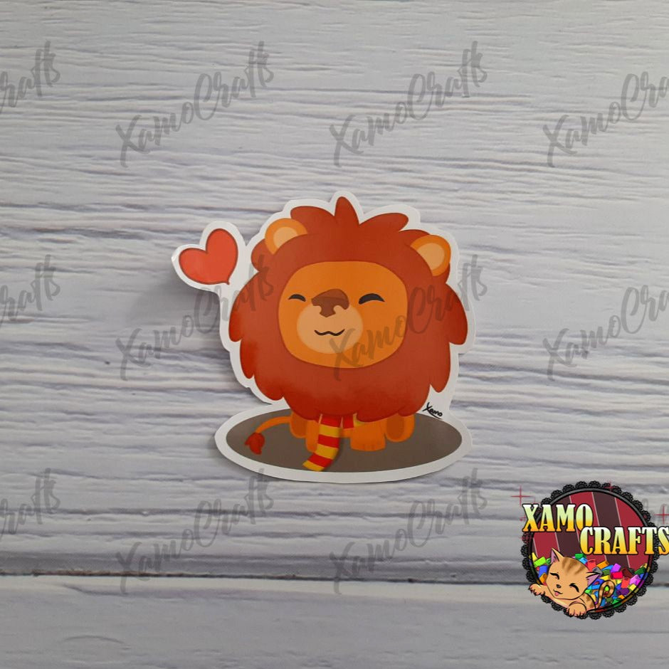 Pegatinas de Gryffindor - León con bufanda (Stickers) Tienda-XamoCrafts