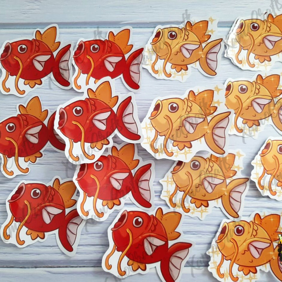Pegatinas de Magikarp - Normal & Shiny [Stickers] Tienda-XamoCrafts
