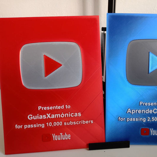 Placa de Youtube personalizada - Nº de suscriptores XamoCrafts