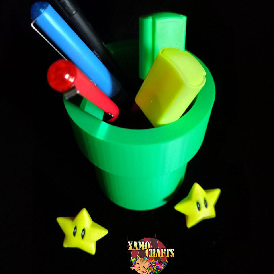 Lapicero Tubería de Super Mario Bros - Impresión 3D XamoCrafts