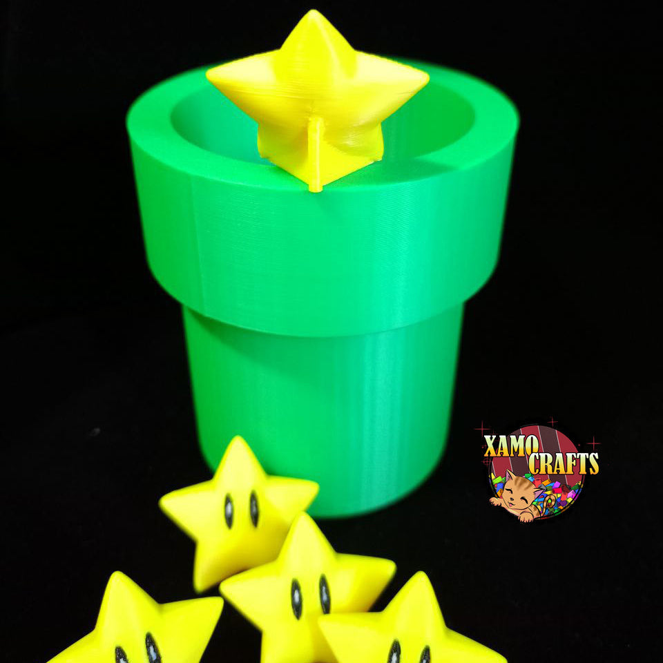 Estrella Super Mario Bros - Impresión 3D (Copia) XamoCrafts
