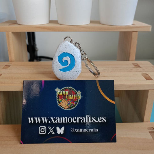 Llavero de Piedra Hearthstone (Piedra Hogar) - World of Warcraft (Copia) XamoCrafts