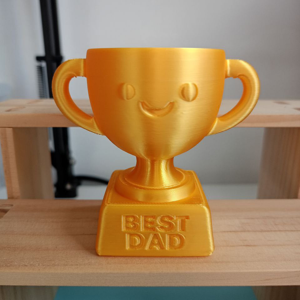 Mini Trofeo "Best Dad" (Mejor Padre) - El campeón del Día del Padre (Copia) XamoCrafts