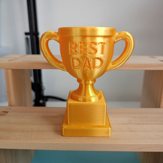 Mini Trofeo "Best Dad" (Mejor Padre) - El campeón del Día del Padre (Copia) XamoCrafts