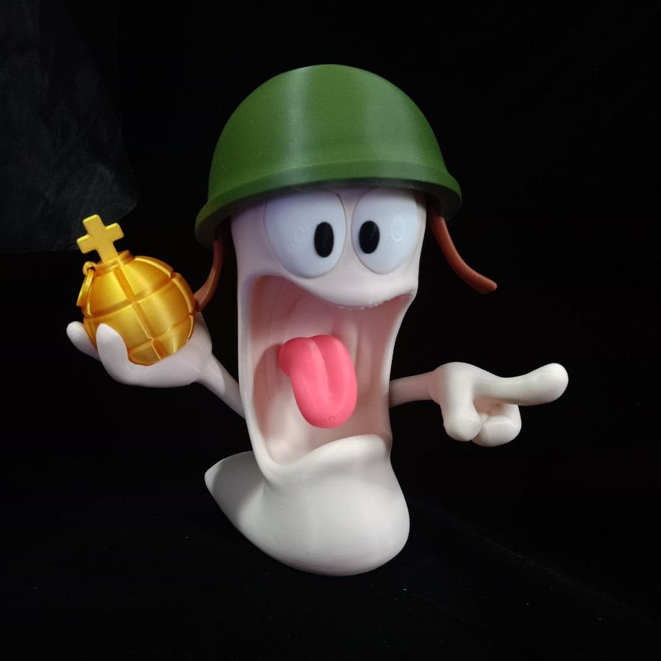 Gusano Granadero de Worms - Figura 3D XamoCrafts