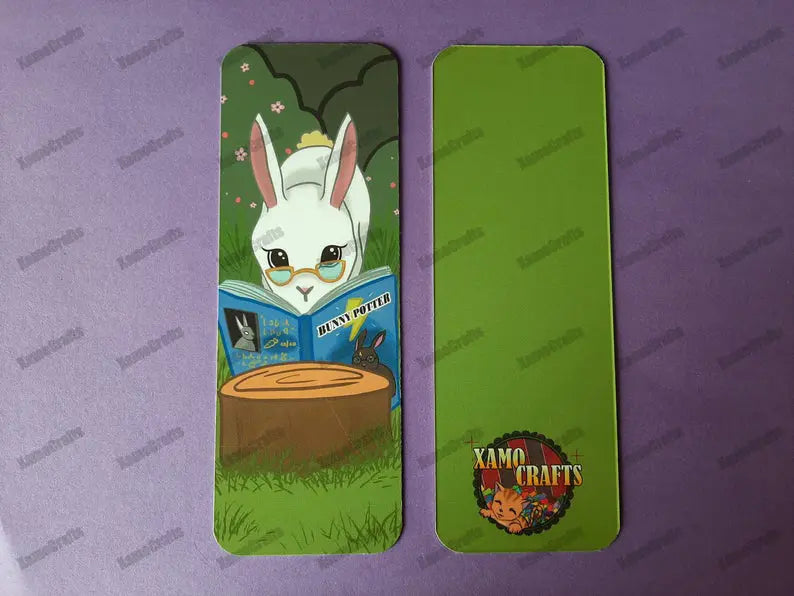 Marcapáginas "CONEJITO QUE AMA LEER" [3 VERSIONES] Tienda-XamoCrafts
