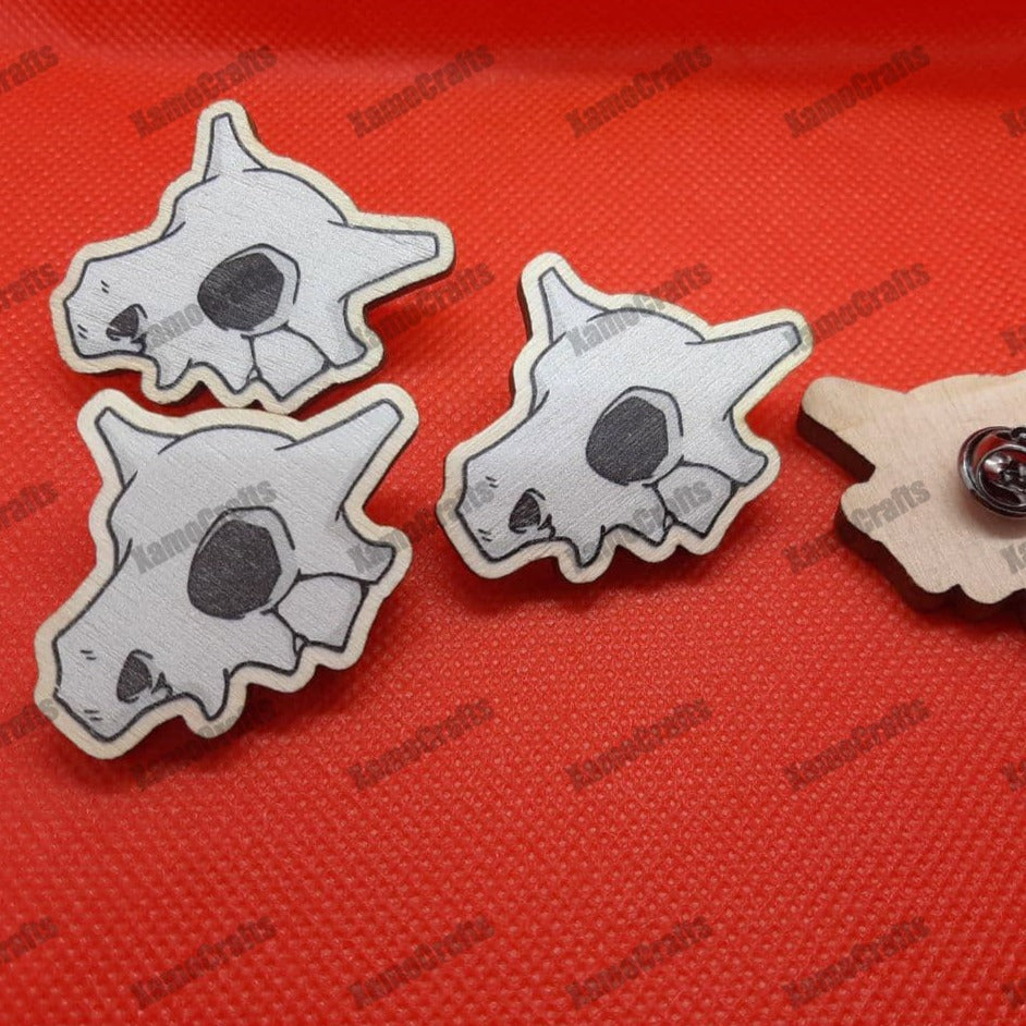 Pin de madera de Calavera de Cubone Tienda-XamoCrafts