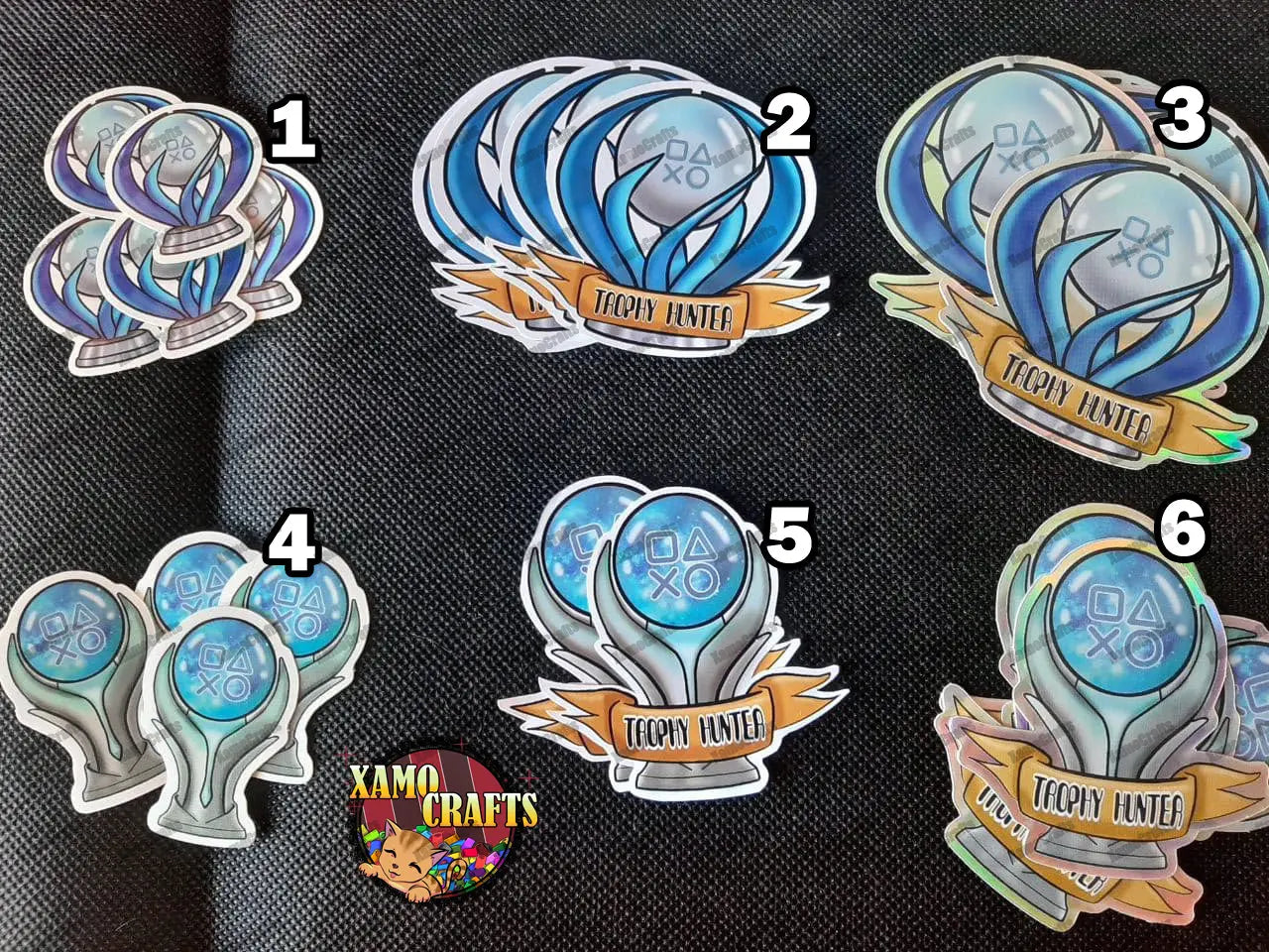 Pegatinos de Trofeos Platinos [6 MODELOS] - (Stickers) Tienda-XamoCrafts