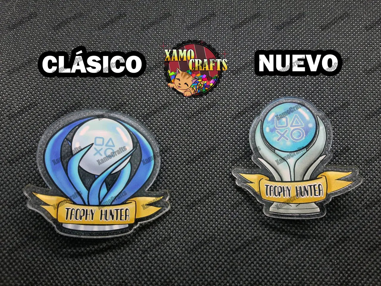 Pin Platino "TROPHY HUNTER" - Pin de Metacrilato Tienda-XamoCrafts