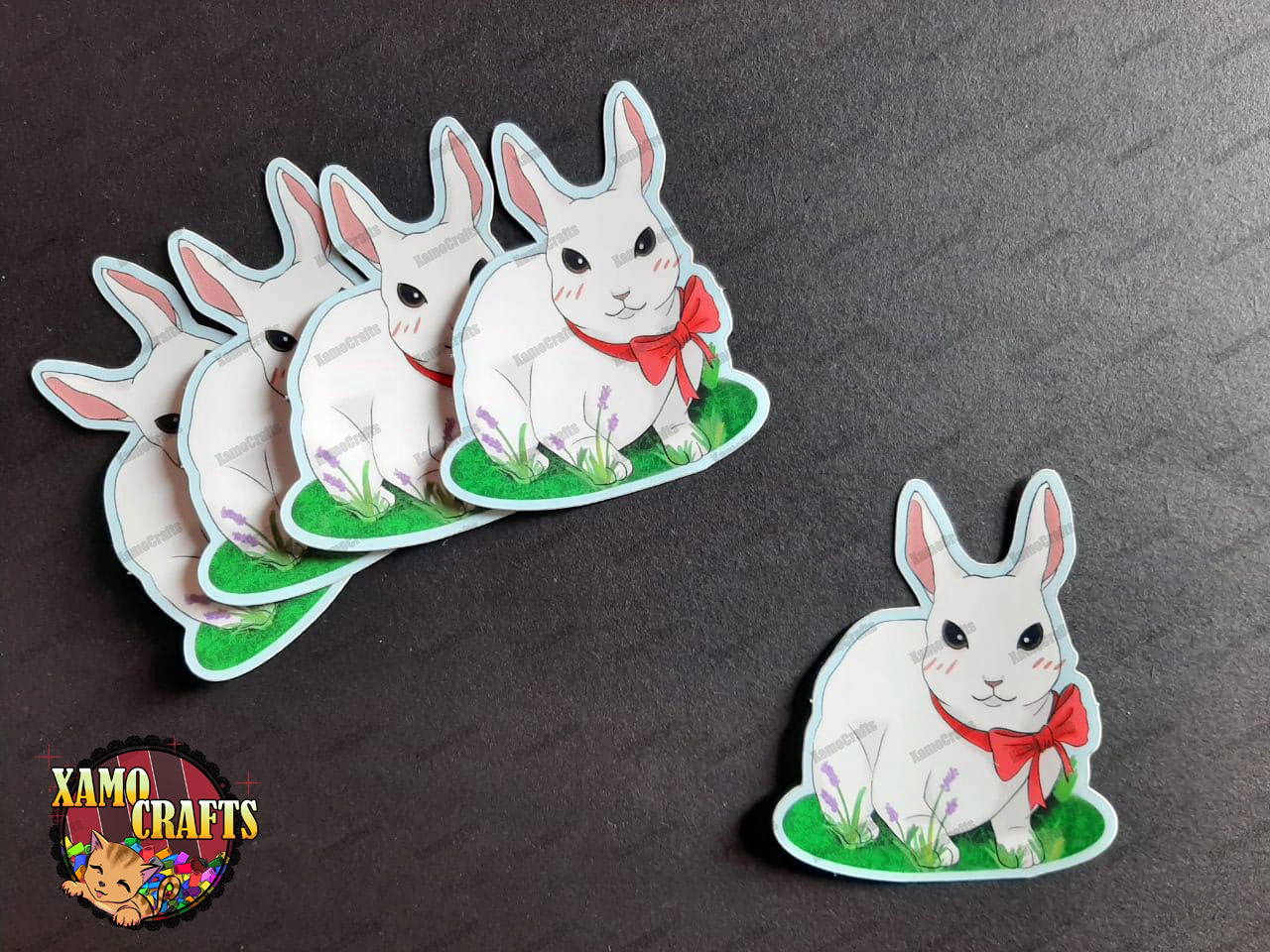 Pegatinas de Conejito Ruby (Stickers) Tienda-XamoCrafts