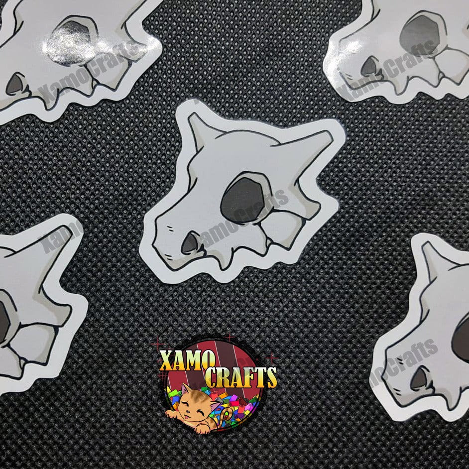 Pegatinas de calavera de Cubone (Stickers) Tienda-XamoCrafts