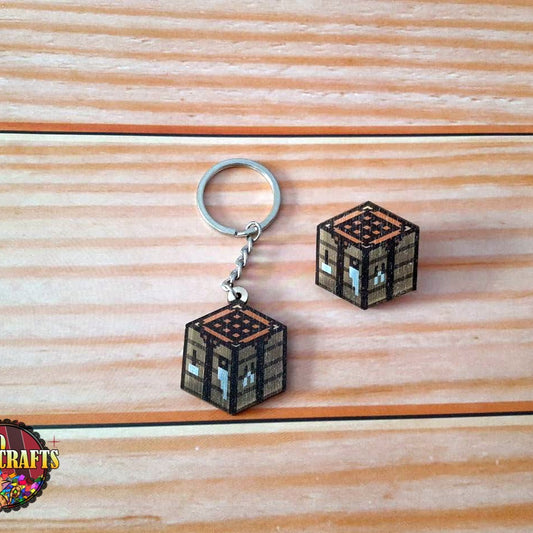 Llavero de madera - Mesa de Crafteo de MINECRAFT Tienda-XamoCrafts