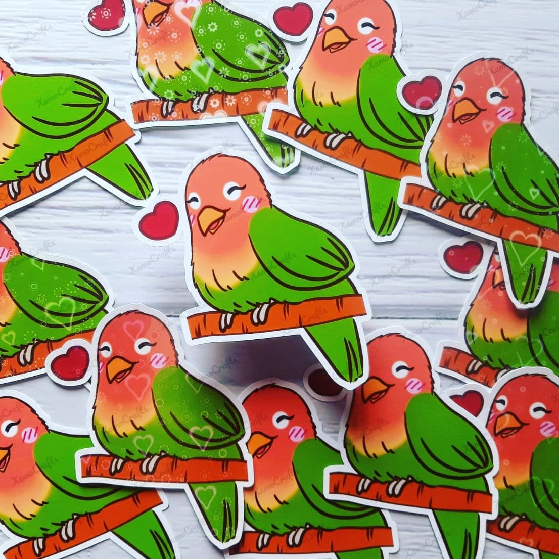 Pegatinas de Agapornis KOKORO [Stickers] (Copia) Tienda-XamoCrafts